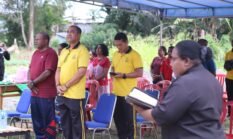 Kapolda Papua Barat Hadiri Pemasangan dan Penutupan Atap Rumah Pastori GKI Syalom Anday